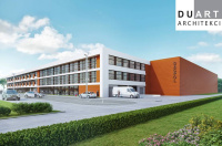 Kompleks biurowo-hotelowy z magazynem przy ulicy Okulickiego