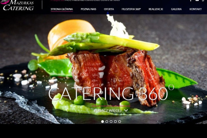 Nowa strona internetowa Mazurkas Catering 360°