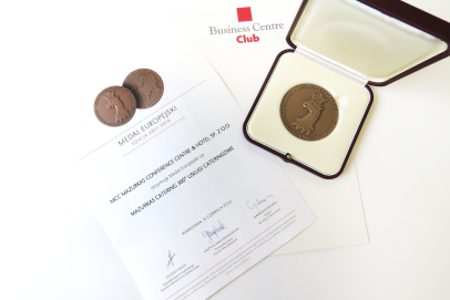 Medal Europejski Business Centre Club dla Mazurkas Catering 360°